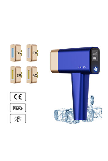 Mlay T16 5 Milyon Atım 5 Başlık (HR+BK+FA+SR+AC) Ev Tipi IPL Lazer Epilasyon Cihazı