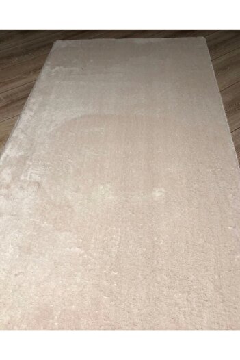 Sarar Krem  Kaymaz Taban Yıkanabilir Pofuduk Lüx Post Peluş Kesme Halı Yolluk