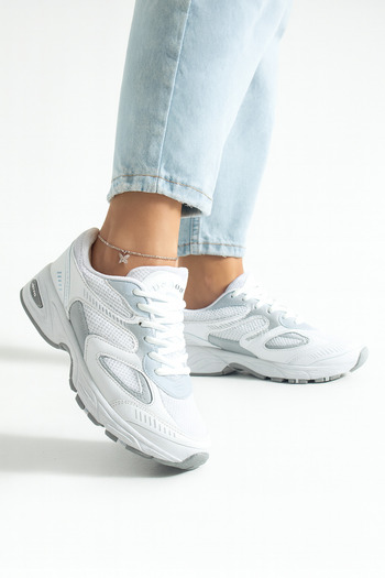 Devida Pantofi sport albi pentru femei casual