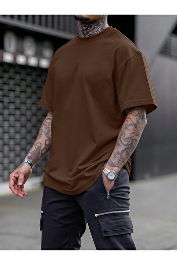 ACTIVE MODA - Basic Cotton Oversize Unisex T-Shirt Large Size
