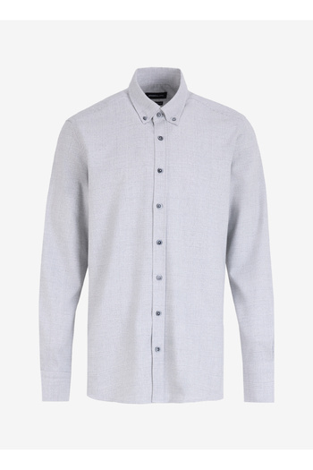 ALTINYILDIZ CLASSICS Slim Fit Buttoned Collar Gray Men's Shirt Ace202510057_Shirt Par Dy