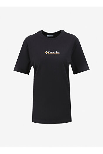 Columbia Black Men's O-Neck Regular Fit T-Shirt 9120340010_Cs0241 Csc Retro Ss Tee
