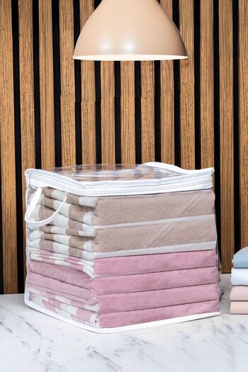Helen's Home 3 Pieces Mini Windowed Bag Towel Clothes Underwear Organizer Storage Bag 30x30cm