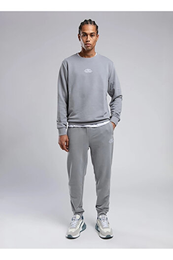 Lee Cooper Ανδρικό παντελόνι φόρμας Regular Fit Grey 251 LCM 227004 ULRIEN ICE GREY