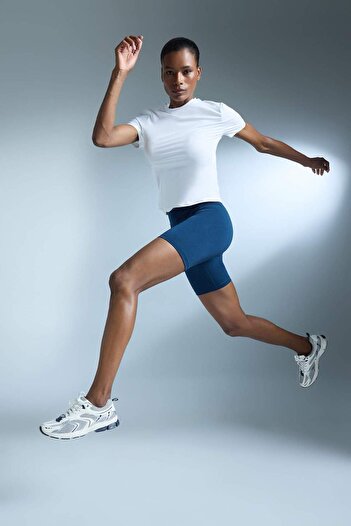 DeFacto Defactofit High Waist Biker Stretchy Short Basic Plain Sporty Leggings Z6741Az25Sp