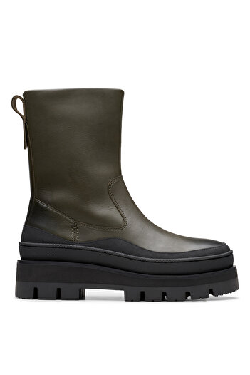 CLARKS Haki Kadın Deri Bot 26178884