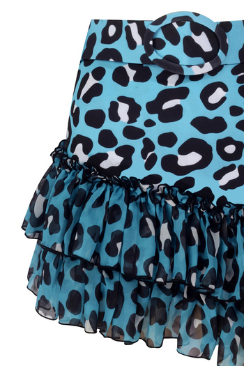 Nur Karaata Lily Blue Leo Top With Tigra Etek