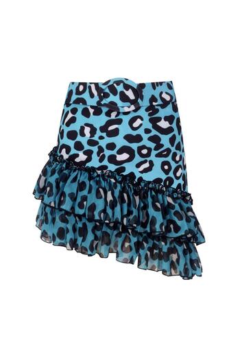 Nur Karaata Lily Blue Leo Top With Tigra Etek