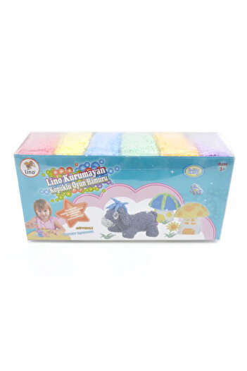 Lino Pack of 6 Non-Drying Foam Play Dough