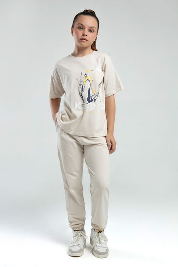 Kappa Girl's Cream T-Shirt