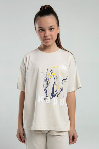 Kappa Girl's Cream T-Shirt