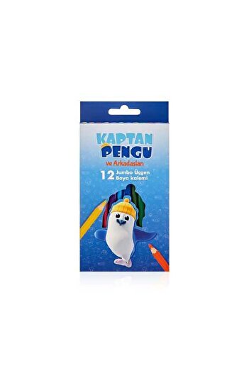 Adel Pengu Triangle 12-Piece Jumbo Crayons