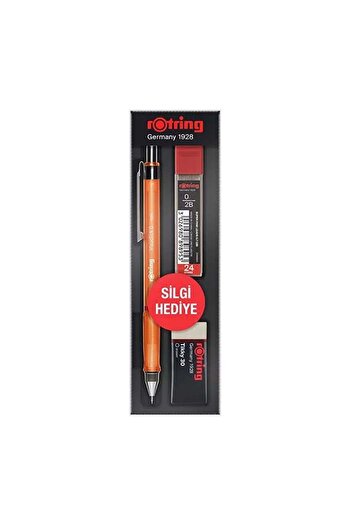 Rotring Visuclick Versatil+Min+Eraser 3-Piece School Set - 0.5 mm Orange