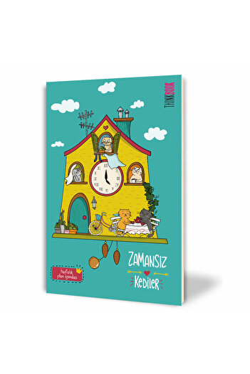 Thinkbook Seria Pisica atemporală - Casetă cu ceas Agenda atemporală 14x20 Cm