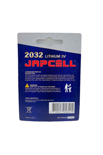 Japcell Set of 5 CR2032 3V Lithium batteries