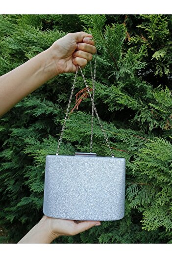 CHEFF Top Quality Evening Dress Bag with Silvery Shoulder and Hand Strap