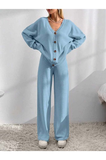 SAYZEN Basic Cardigan Pants Bottom-Upper Set