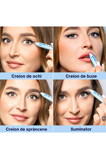 Bloom 4-in-1 Pen Blu makeup pencil in Rouge Chic shade and makeup remover sticks