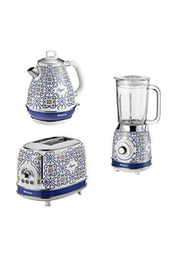 ARIETE Capri 3'lü Kahvaltı Seti (Su Isıtıcı + Cam Blender + Ekmek Kızartma Makinesi Özel Set) CKHSET