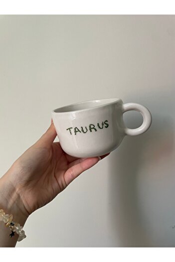 Nouis Handmade Taurus Zodiac Ceramic Mug