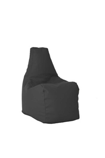 Pufrelax Fotoliu tip Scaun Sunlounger Junior, Material Piele ecologica - Dark Grey
