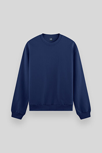 TOMMY LIFE Standard Fit Basic O Neck 2-Pack Ecru-Parlament Men's Sweatshirt - 88053