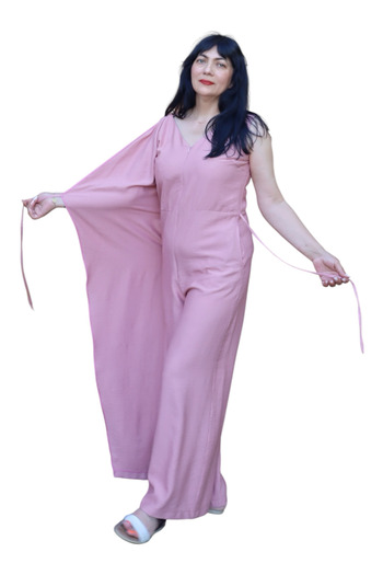 AD Fashion LUNA ROSE jumpsuit - natural viscose - 44 EU
