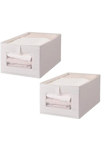 X SPRING Wardrobe Clothes Organizers, 2 Pack 7 Grids