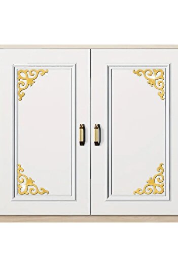 Slasa Acrylic 3D Geometric Wall Stickers (Diagonal Pattern) - 2 Pieces