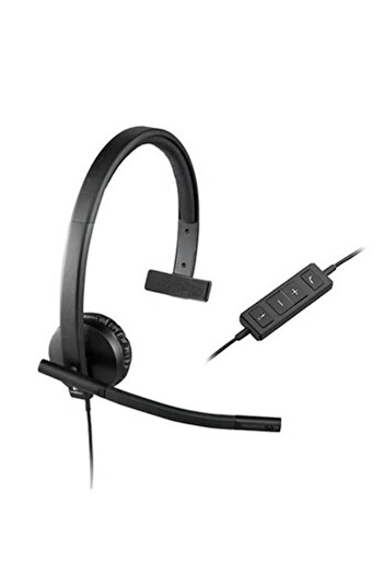 logitech H570e Mono USB Headset - Business Series Black