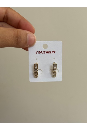 LUXSTONE Stone Gold Earrings