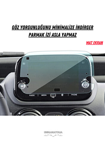 UniqAnatolia Fiat Fiorina 7 Inch Navigation and Multimedia Compatible Matte Screen Protector