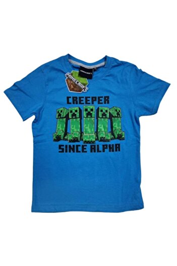 Mojang Minecraft Kids Pajamas, Creeper since Alpha, 9 years/134 cm, Blue/Green