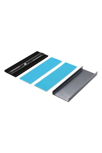 digital-play Cooler M.2 SSD Heatsink Cooler 2280, DIGITAL-PLAY, pentru SSD M2, 80mm, Corp din aluminiu, Banda tra