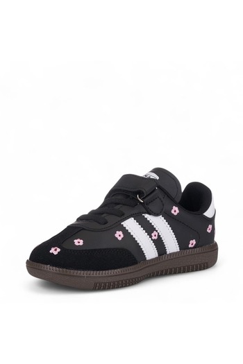 Tuğba Ortopedi 104 Orthopedic Girl's Black Floral Sneaker