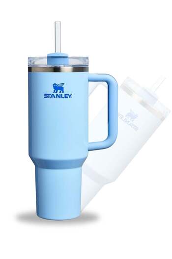 stanly Stanley Quencher H2.0 FlowState Tumbler with Handle and Straw – 40 oz Stainless Steel Vacuum Insul