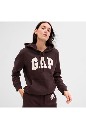 GAP Women's HERITAGE LOGO PULLOVER HOODIE - 46350635