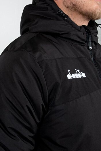 Diadora Alto Anorak Uzun Mont Siyah