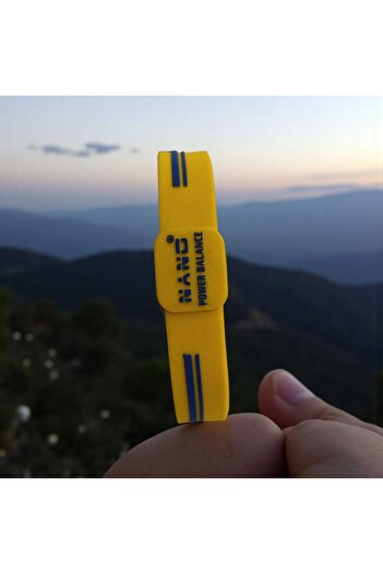 GOOG DESIGN Nano Power Balance Bracelet – Support for Energy, Stress, Sleep and Sports Performance Yellow 20 Cm.