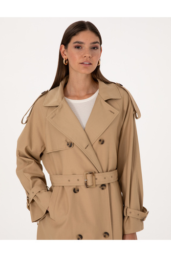 Pierre Cardin Beige Trench Coat 50309015-Vr011
