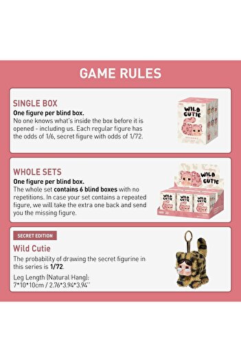 Pop Mart Crybaby Wild but Cutie Series - Vinyl Plush Pendant Blind Box, Random Design