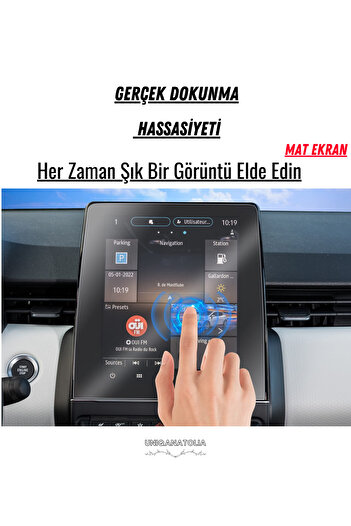 UniqAnatolia Renault Clio 5 R Link 9.3 Inch Navigation and Multimedia Compatible Matte Screen Protector