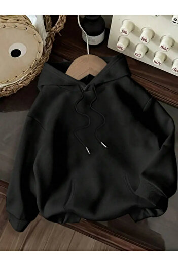 Machetta Children's Back Stitch Printed Oversize Winter Hooded Sweatshirt