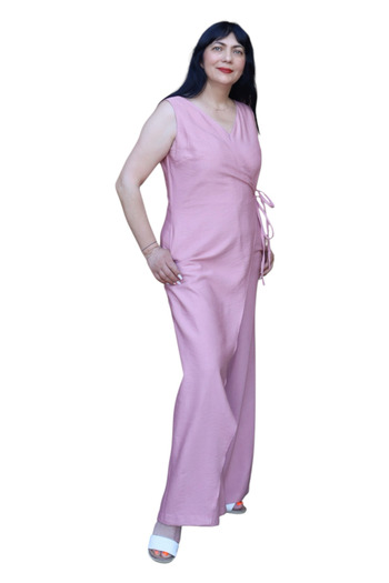 AD Fashion LUNA ROSE jumpsuit - natural viscose - 40 EU
