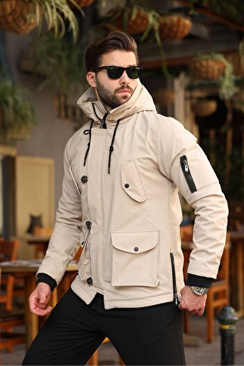 Cousens Waterproof and Windproof Softshell Men's Winter Coat with Fur Inside