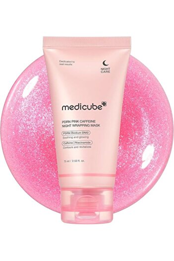 Medicube PDRN Pink Caffeine Night Mask 75 ml – Moisturizing Korean Skincare Mask