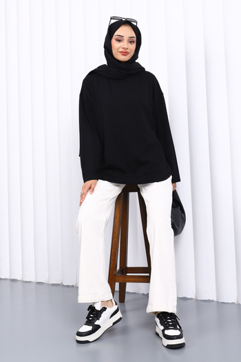 İmajButik Black Crew Neck Sweat