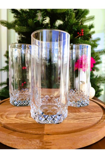 Madame Coco Pamella 4-Piece Soft Drink Glass Set - 440 ml