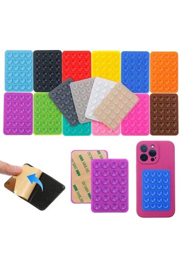 STOREMAX Phone Stabilizer Pad, Phone Holder, Phone Adhesive Pad with Strong Adhesive Feature (Orange)