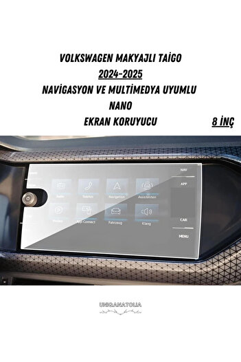 UniqAnatolia Volkswagen Taigo 2024-2025 Navigation and Multimedia Compatible Nano Screen Protector